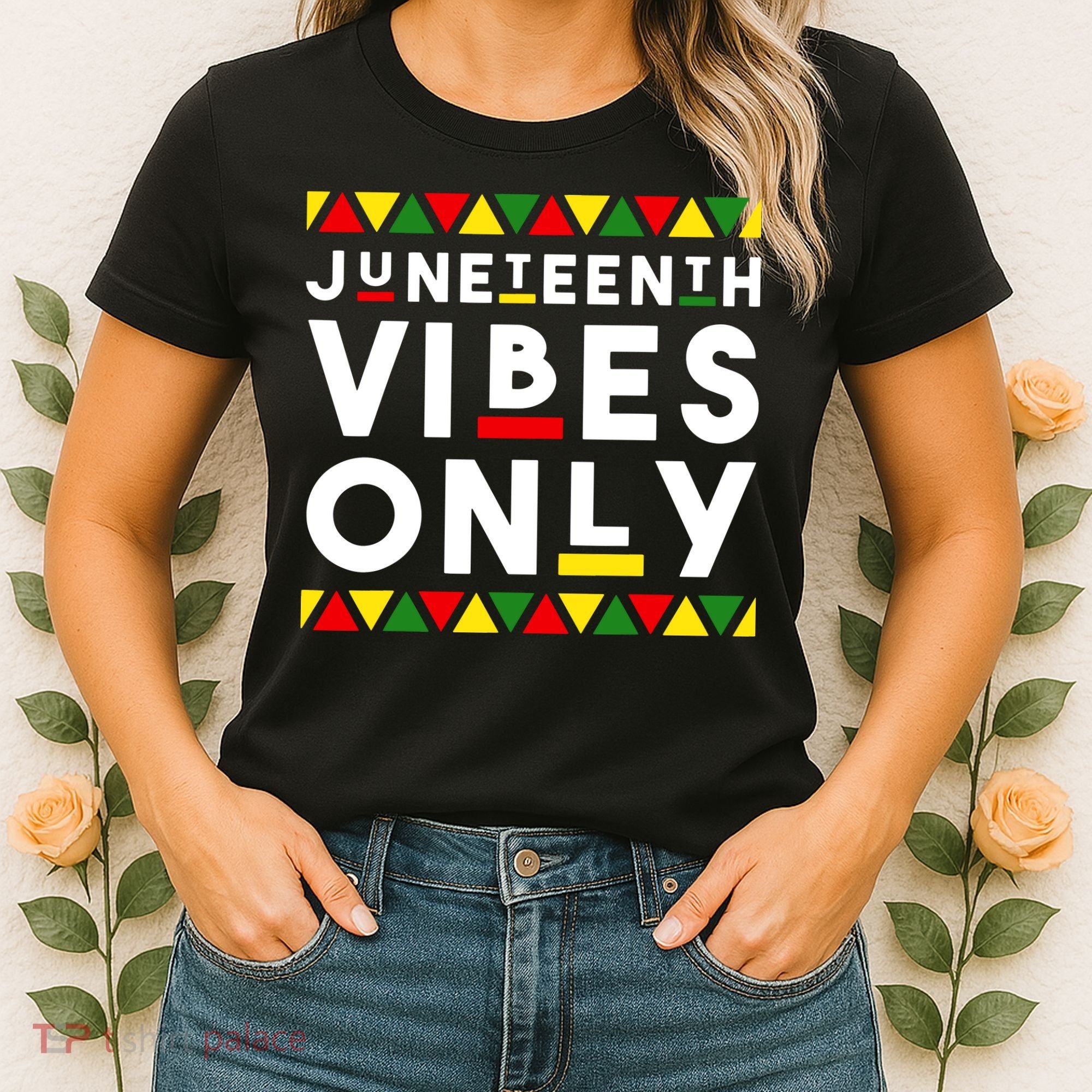 Awesome Independence Juneteenth Vibes Only Juneteenth 1865 Women's T-Shirt