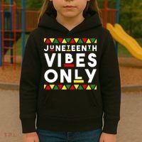 Awesome Independence Juneteenth Vibes Only Juneteenth 1865 Kids Hoodie thumb 3