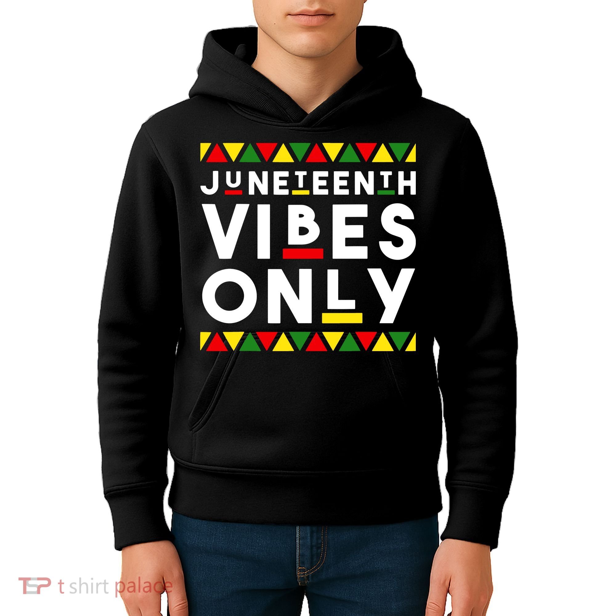 Awesome Independence Juneteenth Vibes Only Juneteenth 1865 Kids Hoodie