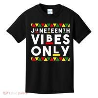 Awesome Independence Juneteenth Vibes Only Juneteenth 1865 Kids T-Shirt thumb 0