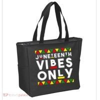 Awesome Independence Juneteenth Vibes Only Juneteenth 1865 Tote Bag thumb 2