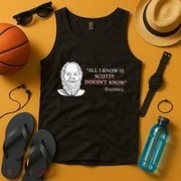 All I Know Is Scotty Doesn’T Know Socrates Tank Top thumb 4