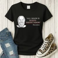 All I Know Is Scotty Doesn’T Know Socrates Women's T-Shirt thumb 3