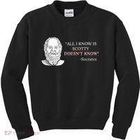 All I Know Is Scotty Doesn’T Know Socrates Kids Sweatshirt thumb 0
