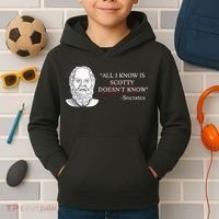 All I Know Is Scotty Doesn’T Know Socrates Kids Hoodie thumb 2