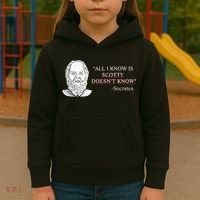All I Know Is Scotty Doesn’T Know Socrates Kids Hoodie thumb 3