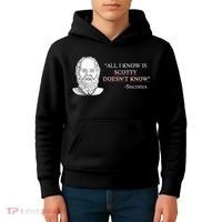 All I Know Is Scotty Doesn’T Know Socrates Kids Hoodie thumb 4