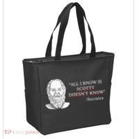 All I Know Is Scotty Doesn’T Know Socrates Tote Bag thumb 2
