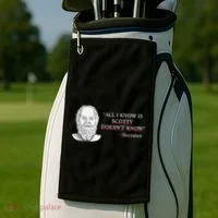 All I Know Is Scotty Doesn’T Know Socrates Golf Towel thumb 2