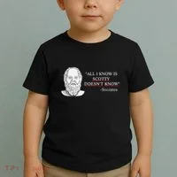 All I Know Is Scotty Doesn’T Know Socrates Toddler T-Shirt thumb 2
