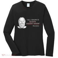 All I Know Is Scotty Doesn’T Know Socrates Women's Long Sleeve Shirt thumb 0