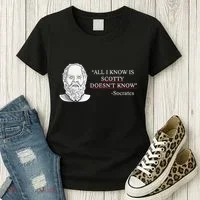 All I Know Is Scotty Doesn’T Know Socrates Women's T-Shirt thumb 3
