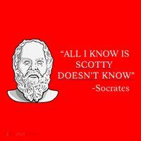 All I Know Is Scotty Doesn’T Know Socrates Santa Hat thumb 1
