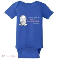 All I Know Is Scotty Doesn’T Know Socrates Baby Bodysuit thumb 0