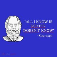 All I Know Is Scotty Doesn’T Know Socrates Baby Bodysuit thumb 2