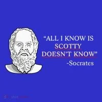 All I Know Is Scotty Doesn’T Know Socrates Women's T-Shirt thumb 6