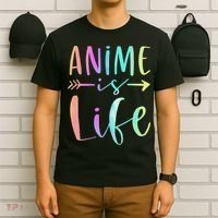 Anime is Life   Manga Anime Lover Gifts Anime Merch  T-Shirt thumb 6