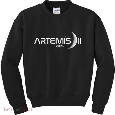Artemis II Launch To The Moon Space Mission 2026 Kids Sweatshirt
