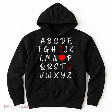 Alphabet I Love You Hoodie