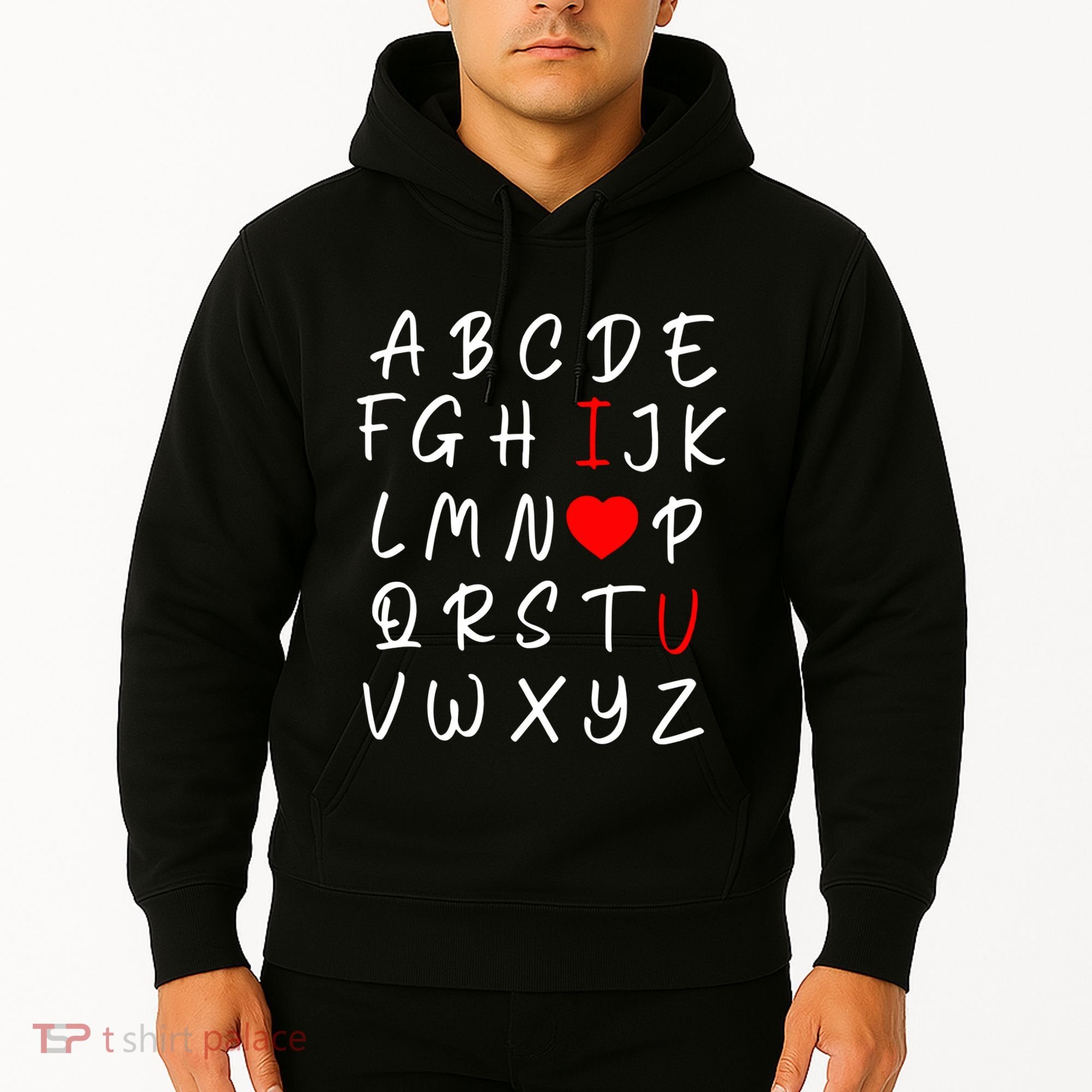 Alphabet I Love You Hoodie