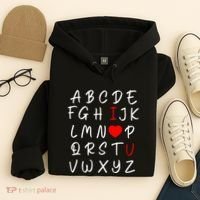 Alphabet I Love You Hoodie thumb 4