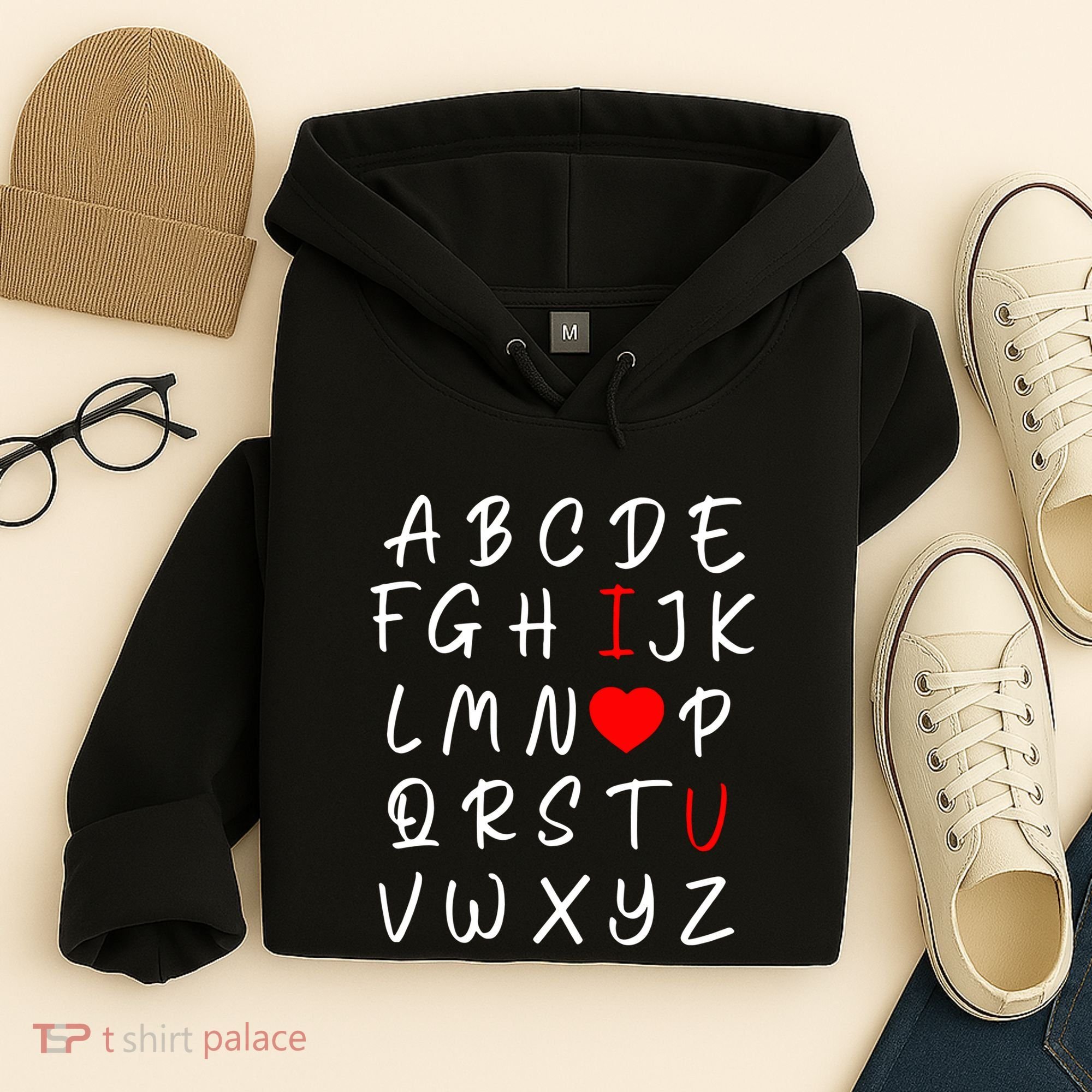 Alphabet I Love You Hoodie