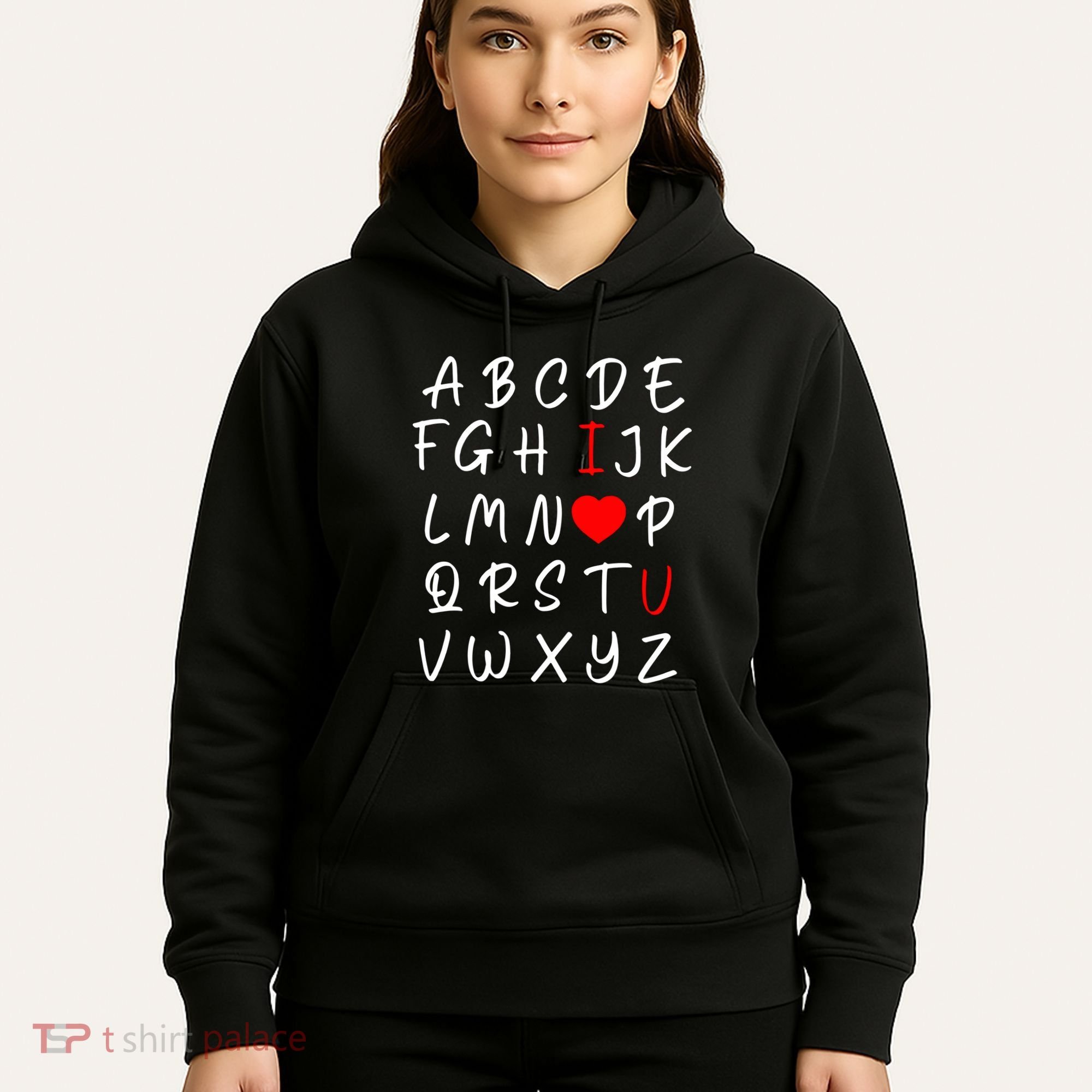 Alphabet I Love You Hoodie