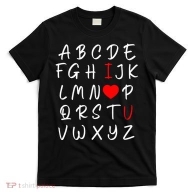 Alphabet I Love You T-Shirt