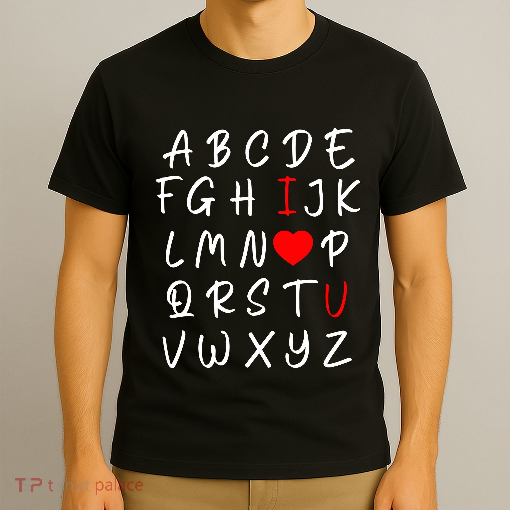 Alphabet I Love You T-Shirt