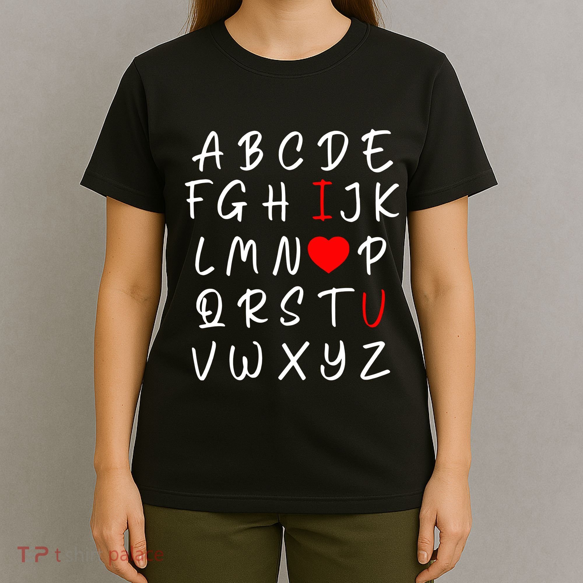 Alphabet I Love You T-Shirt