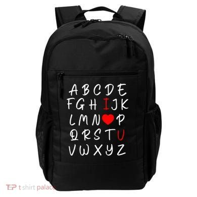 Alphabet I Love You Backpack
