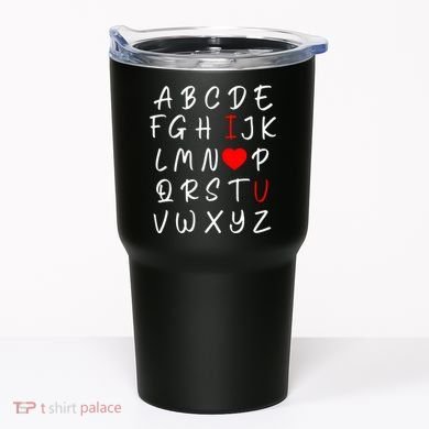 Alphabet I Love You Tumbler