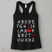 Alphabet I Love You Women's Tank Top thumb 3
