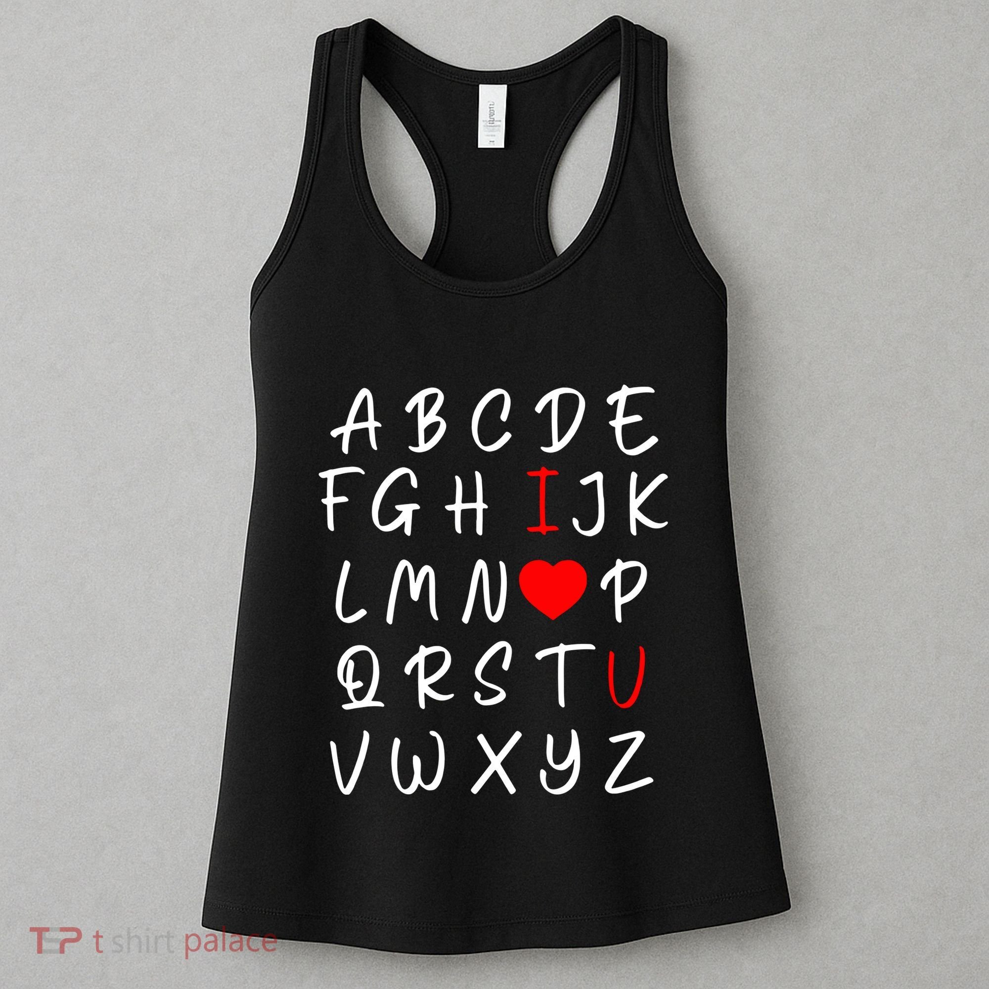 Alphabet I Love You Women's Tank Top