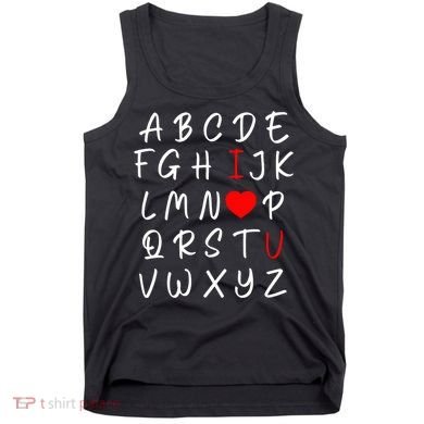 Alphabet I Love You Tank Top