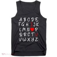 Alphabet I Love You Tank Top thumb 0
