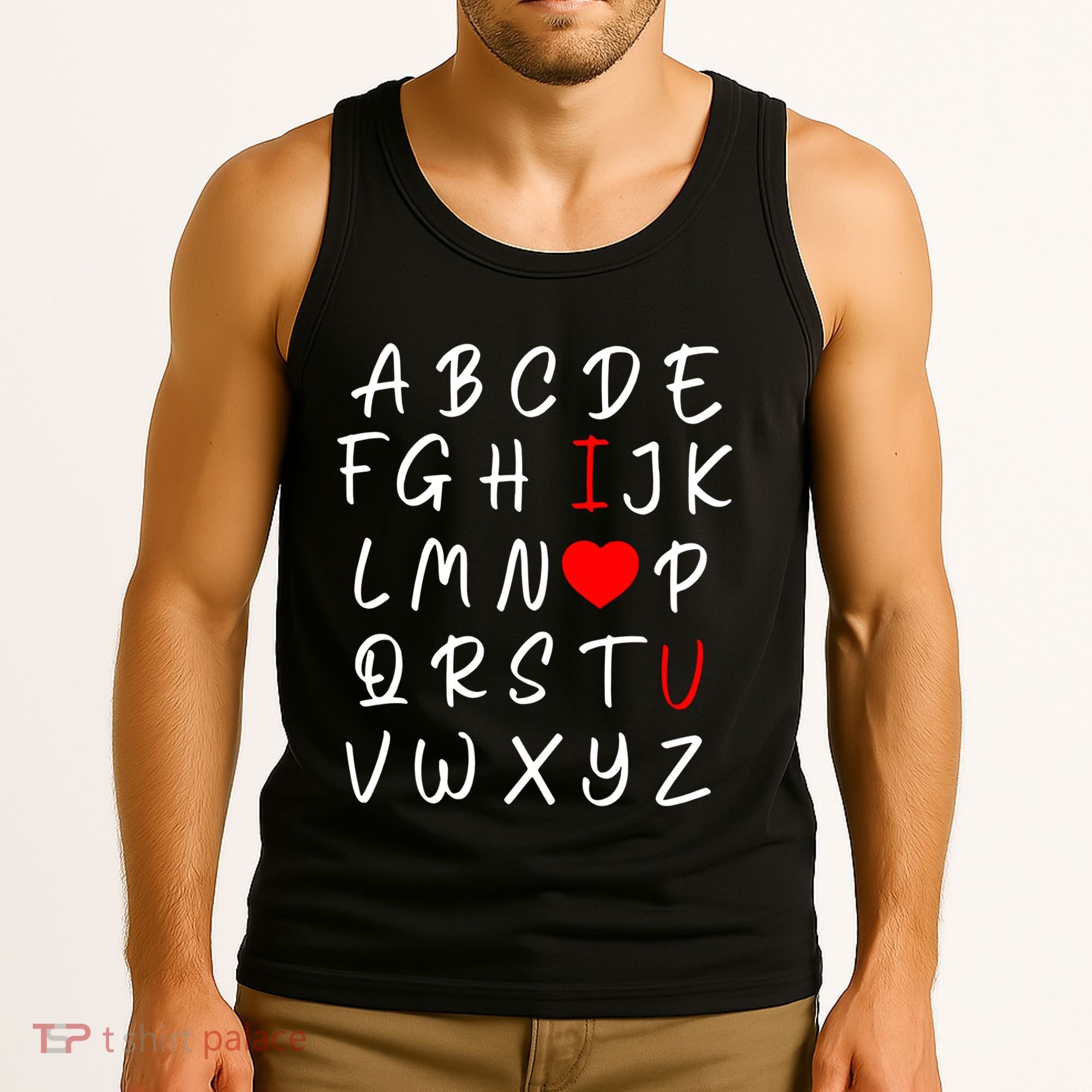 Alphabet I Love You Tank Top