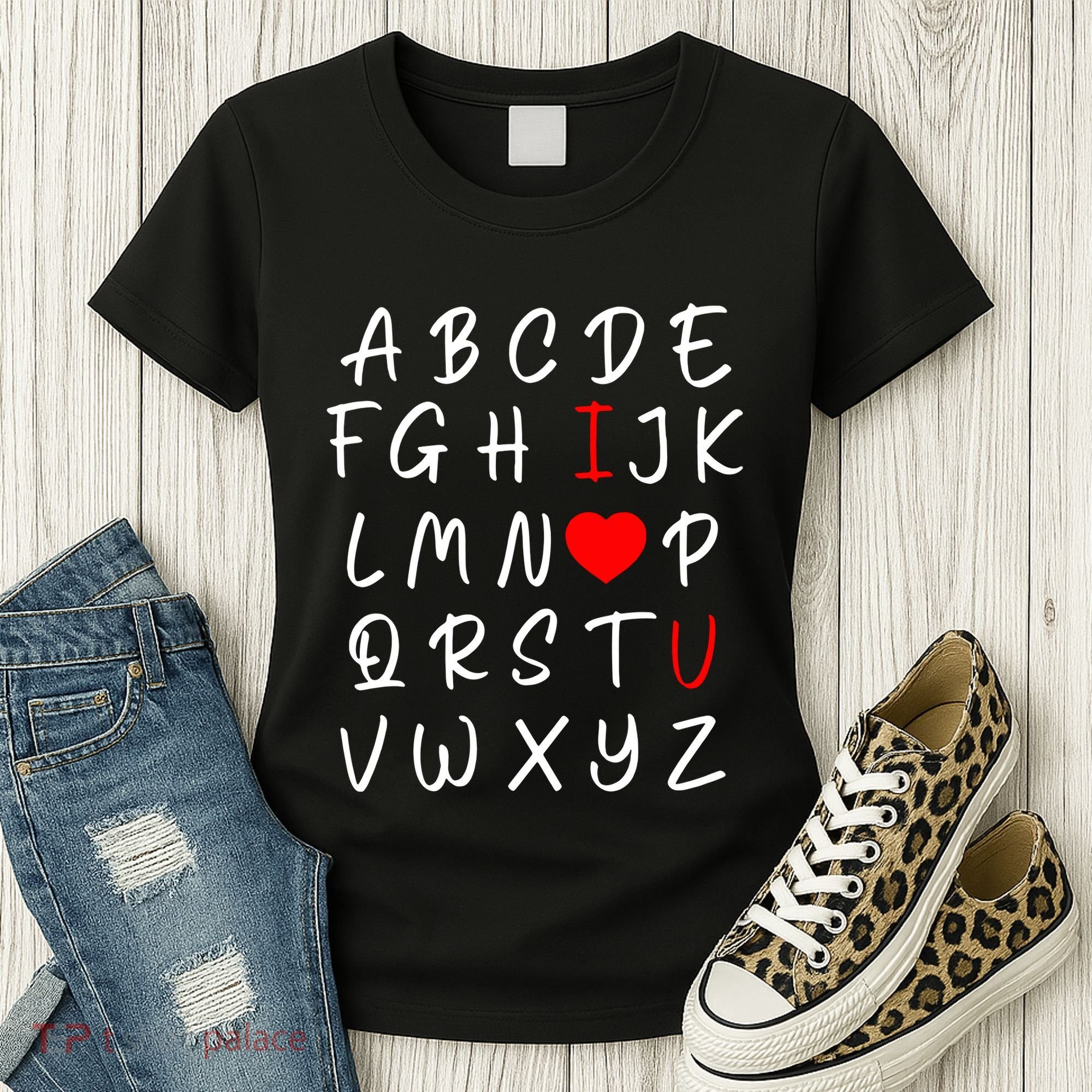 Alphabet I Love You Women's T-Shirt