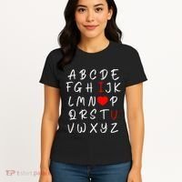 Alphabet I Love You Women's T-Shirt thumb 4