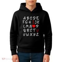 Alphabet I Love You Kids Hoodie thumb 4