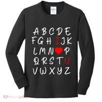 Alphabet I Love You Kids Long Sleeve Shirt thumb 0