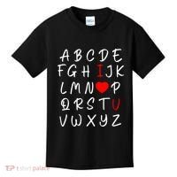 Alphabet I Love You Kids T-Shirt thumb 0