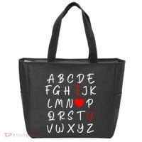 Alphabet I Love You Tote Bag thumb 0