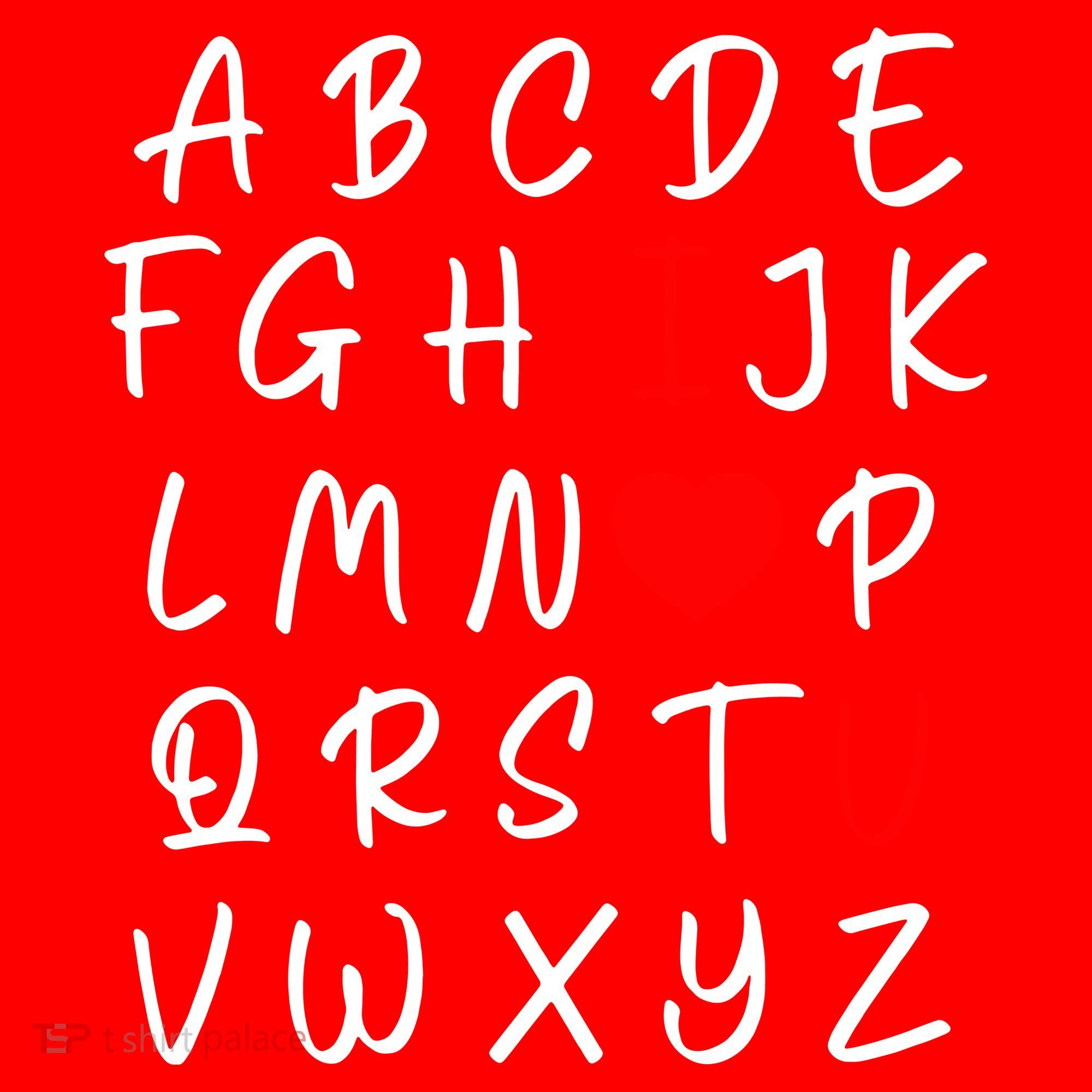 Alphabet I Love You Santa Hat