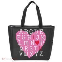 ABC I Love You Valentines Day Heart Gift Tote Bag thumb 0