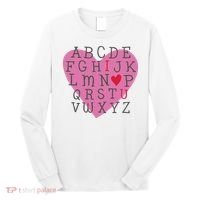 ABC I Love You Valentines Day Heart Gift Long Sleeve Shirt thumb 0