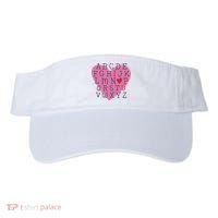 ABC I Love You Valentines Day Heart Gift Visor thumb 0
