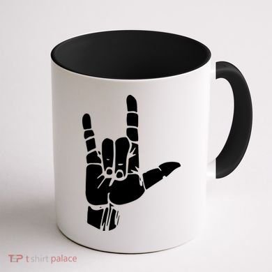 ASL I Love You Gift American Sign Language Tee Coffee Mug back
