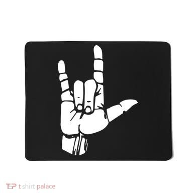 ASL I Love You Gift American Sign Language Tee Mousepad