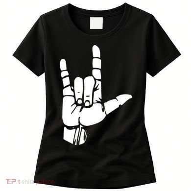 ASL I Love You Gift American Sign Language Tee Women's T-Shirt